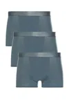 Cdlp 3 X Boxer Trunks In Steel Blue