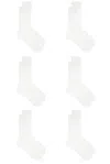 Cdlp 6 X Cotton Socks In White