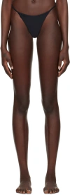 Cdlp Black Tanga Bikini Bottoms In Black