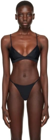 Cdlp Black Triangle Bikini Top In Black