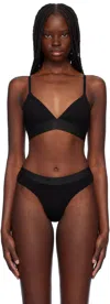 Cdlp Black Triangle Bralette In Black