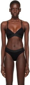 Cdlp Black Triangle Bralette In Black