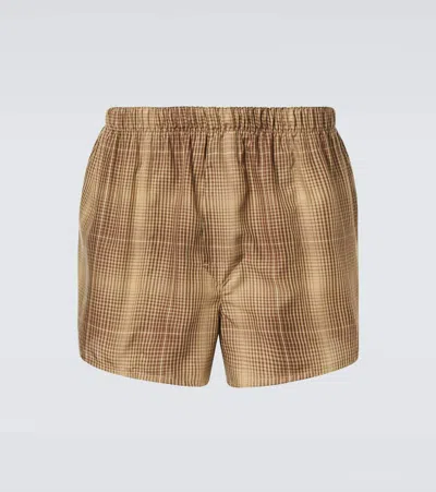 Cdlp Checked Boxer Briefs In Beige