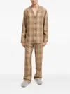 Cdlp Checked Pyjama Set In Brown