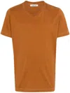 Cdlp Contrast-stitching Midweight T-shirt In Orange