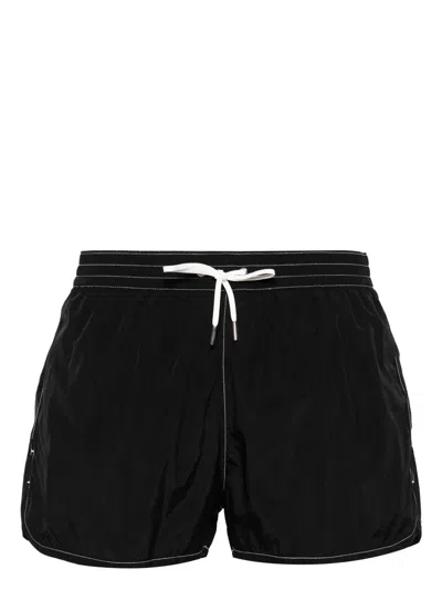 Cdlp Contrast-stitching Swim Shorts In Black