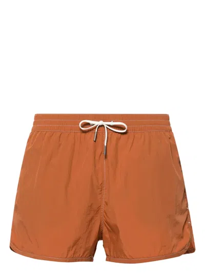 Cdlp Contrast-stitching Swimming Shorts In Red
