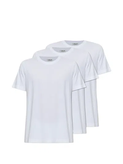 Cdlp Crew-neck T-shirts (set Of Three) In White