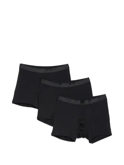 Cdlp Elasticated-waistband Boxers (set Of Three) In Blue