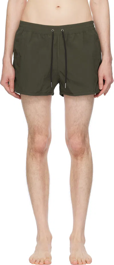 Cdlp Green Recycled Nylon Swim Shorts In Dark Olive