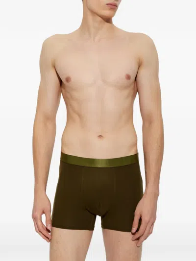 Cdlp Logo-waistband Boxers In Green