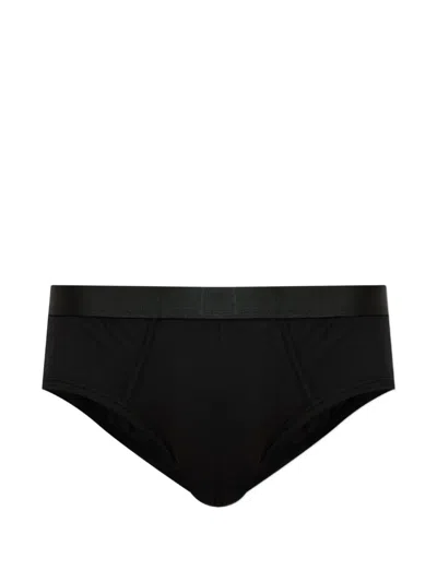 Cdlp Logo-waistband Briefs In Black