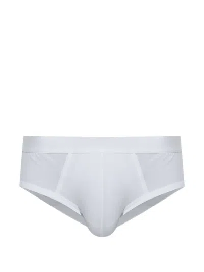 Cdlp Logo-waistband Briefs In White