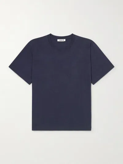 Cdlp Lyocell And Pima Cotton-blend Jersey T-shirt In Blue