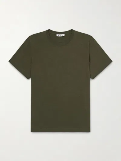 Cdlp Lyocell And Pima Cotton-blend Jersey T-shirt In Green