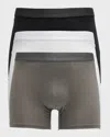 Cdlp Three-pack Stretch-tencel™ Lyocell Boxer Briefs In Multi