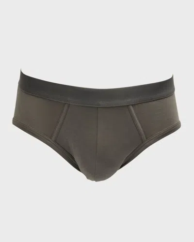 Cdlp Men & Apos;s Solid 3-pack Y-briefs In Gray