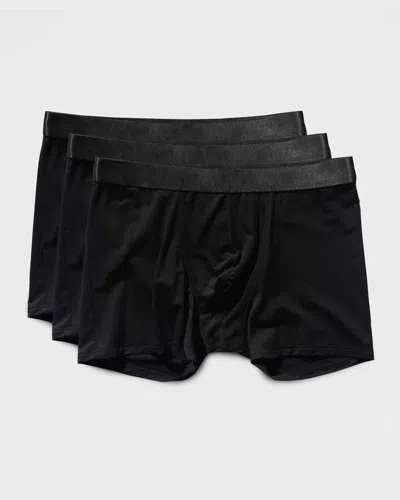 Cdlp Men's Solid 3-pack Boxer Briefs In Black