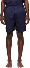 Cdlp Navy Home Pyjama Shorts In Navy Blue