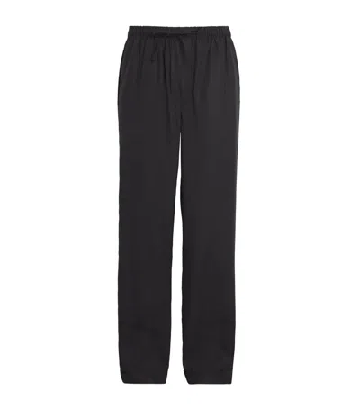 Cdlp Poplin Pyjama Trousers In Black