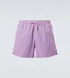 Cdlp Dry Nylon Poplin Swim Trunks In Purple