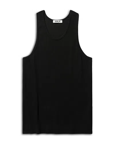 Cdlp Ribbed Stretch Lyocell And Cotton-blend Tank Top In Black