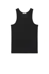 Cdlp Three-pack Black Rib Tank Tops In Black