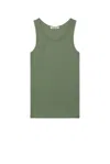 Cdlp Rib Tank Top In Sage
