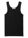 Cdlp Ribbed Tank Top In Black