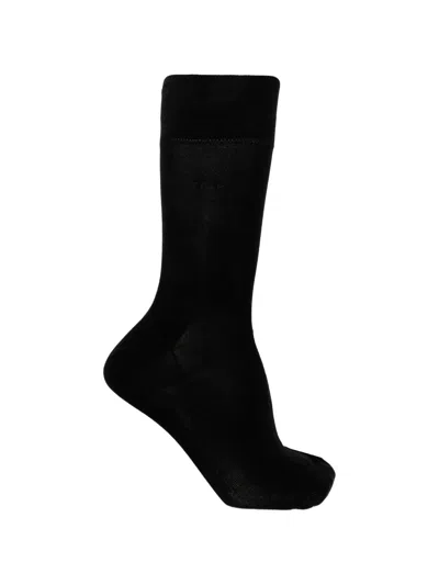 Cdlp Ribbed-ankle Socks (set Of Six) In Black