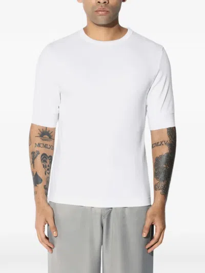 Cdlp Ribbed-knit T-shirt In White
