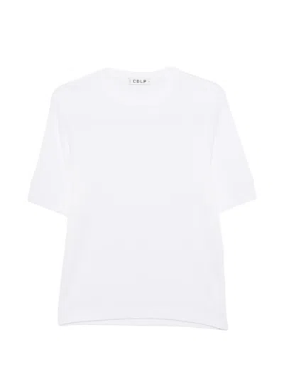 Cdlp Ribbed-knit T-shirt In White