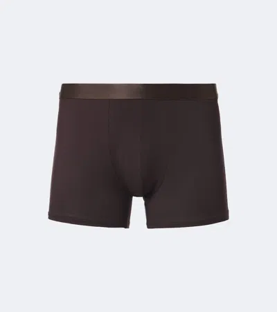 Cdlp Set Of 3 Jersey Boxer Briefs In Burgundy