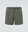 Cdlp Parachute Nylon Swim Trunks In Iron Sage