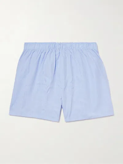 Cdlp Tencel™ Lyocell-poplin Boxer Shorts In Blue