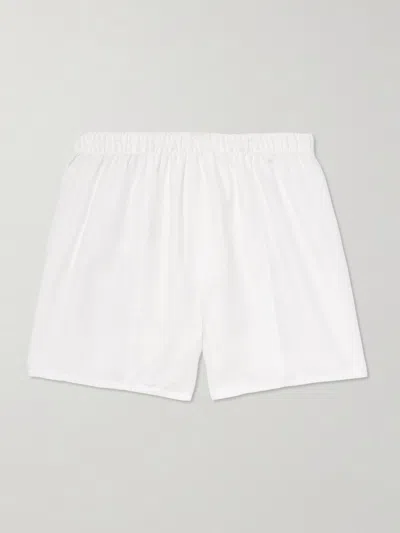 Cdlp Tencel™ Lyocell-poplin Boxer Shorts In White