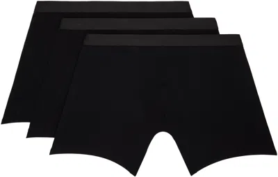 Cdlp Three-pack Black Long Boxer Briefs