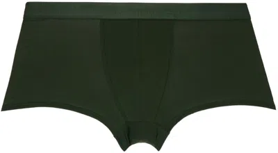 Cdlp Three-pack Green Boxers In Army Green
