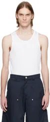 Cdlp Three-pack White Rib Tank Tops In White