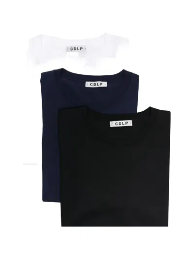Cdlp Three-pack Crew-neck T-shirt In Multi