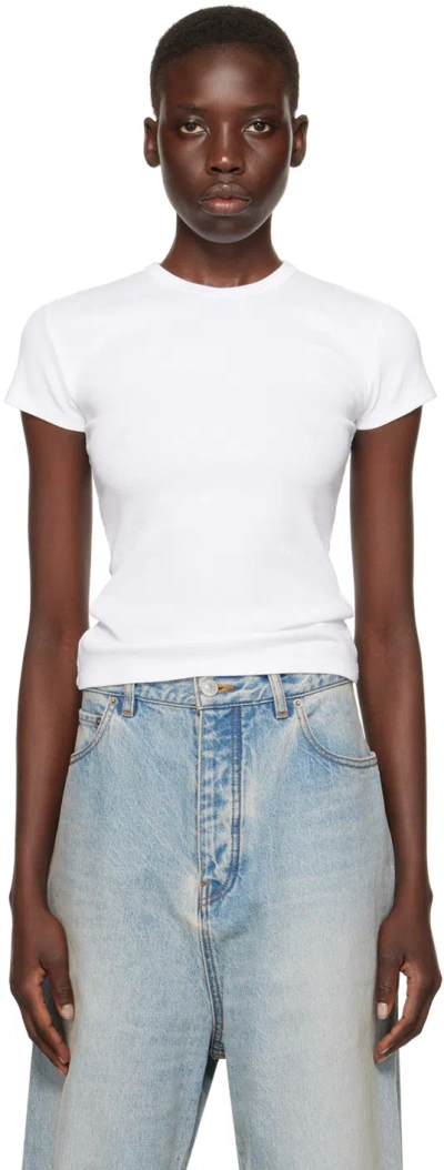 Cdlp White Ribbed T-shirt