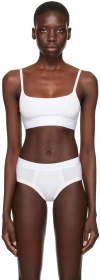 Cdlp White Scoop Bralette In White