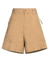 Ce Woman Shorts & Bermuda Shorts Sand Size M Cotton, Nylon In Brown