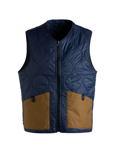 Ceccarelli All Seasons Quilted Gilet In Blue