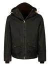 Ceccarelli Buttoned Hooded Jacket In Brown