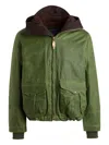 Ceccarelli Kapuzenjacke Mit Geknöpfter Tasche In Green