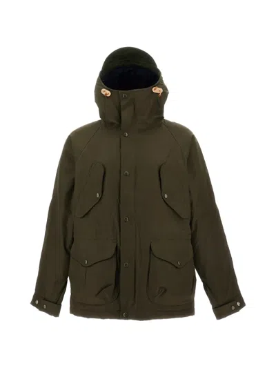 Ceccarelli Fisherman Hooded Multi-pocket Jacket In Green