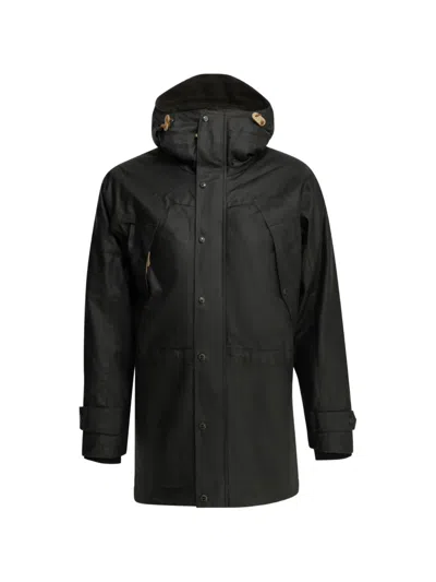 Ceccarelli Hooded Cotton Coat In Black