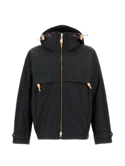 Ceccarelli Hooded Cotton Jacket In Yellow