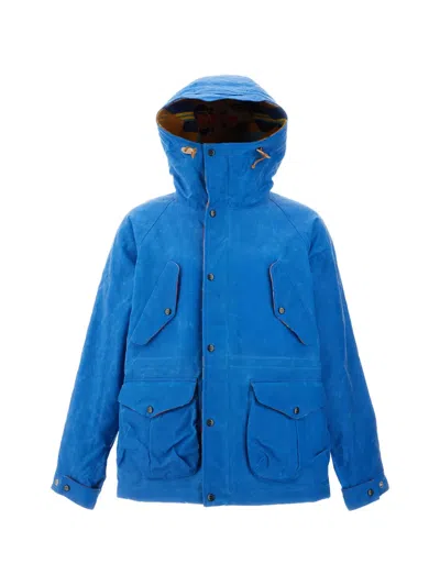 Ceccarelli Hooded Multi-pocket Parka In Blue